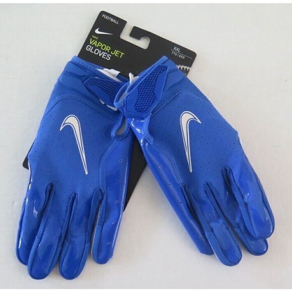 Nike CZ4127-495 Men's Sz 2XL Royal Blue/White Vapor Jet Football Gloves - Picture 8 of 8